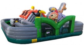 Wild Animal Zoo Adventure Inflatable Toddler Game